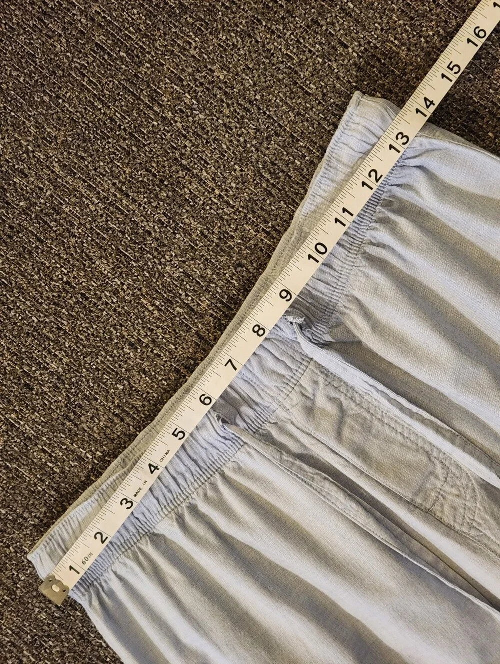 💙Banana Republic💙 - Blue Two-Piece Cotton Pajama PJ Lounge Set w/Navy Piping